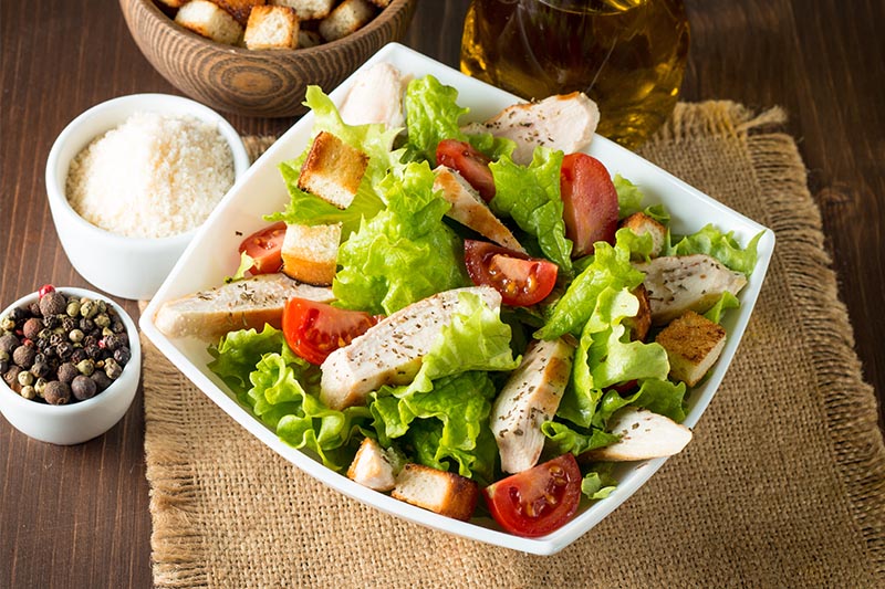 Foodpairing - Caesar salade met kip en witbier