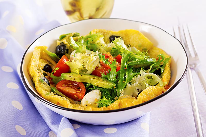 Foodpairing - Omelet met salade en een pils